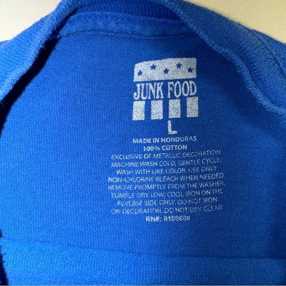 New York Giants Football TSHirt Unisex Large Blue NY Sports Athlete Short Sleeve - Picture 5 of 7